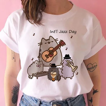 ženy tričko kawaii ulzzang Tumblr Grunge Grafické tričko harajuku tee tričko Bežné cartoon t-shirt Bežné ženské lete