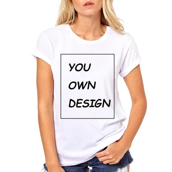 Ženy Tričko Vytlačiť Svoj Vlastný Dizajn Vlastný Text Name Osobné Správy/Image Kvalitné Unisex Tričko Pre Ženy, Plus Veľkosť