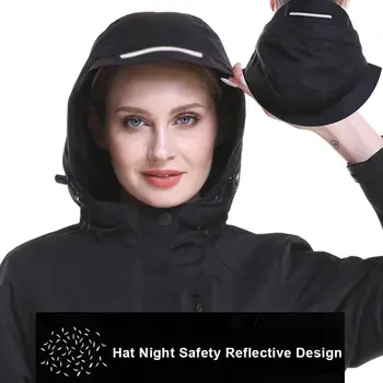 Ženy Zimné Nepremokavé inteligentné USB Vlákniny Infračervené Vykurovanie s Kapucňou Elektrické Tepelné Oblečenie Kabát Pre Športové Lezenie