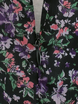 Ženy Šaty Na Jeseň 2020 Nové Módne Vintage Kvetinový Šifón Šaty Lístkového Rukáv Nad Kolená Tvaru Feminino Vestidos