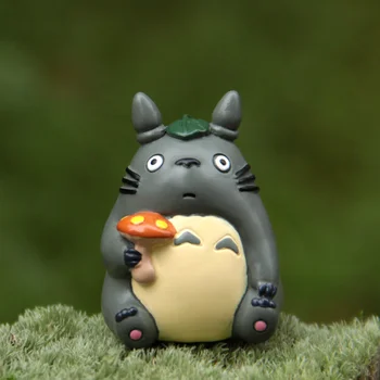 Živica Hayao Miyazaki Totoro Cartoon Figúrky Kvetináče Ozdoby Víla, Črepníkové Záhrada Moss Gnome Dekorácie Miniatúr
