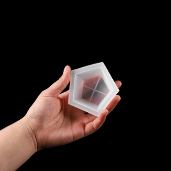 Živica Silikónové Formy Úložný Box Škatuľky Na Šperky, Takže Pentagon Formy DIY Crystal Epoxidové UV Darčekovej krabičke, Šperky, Nástroje, Formy
