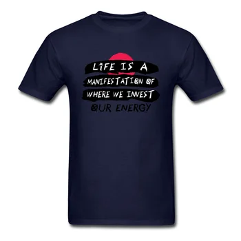Život Je Prejav T Shirt Nový Dizajn T-shirt Mužov List Tričko Pozitívne Hovorí, Oblečenie Vlastný Tím, Topy, Tričká, Tmavo Modrá