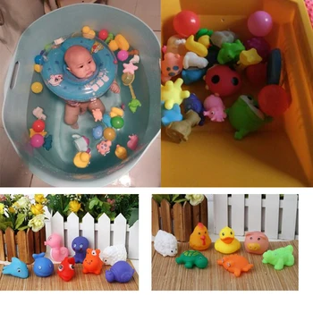 Žltá gumené kačičky určenej na kúpanie, hračky pre dieťa squzze znejúce dabbling hrať voda kawaii zvierat pískacie ošípaných kúpeľňa detský bazén